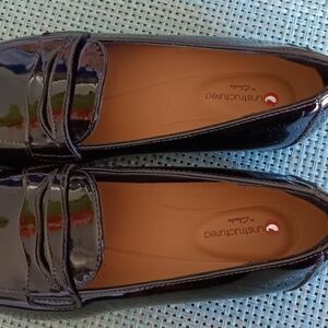 Clark's patent leather shoes